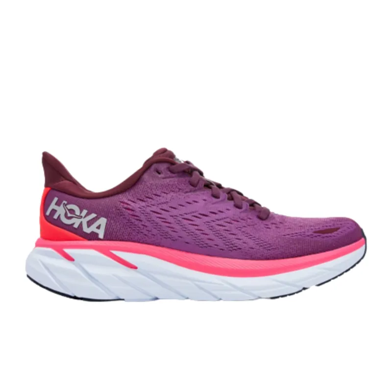 Hoka Women's Clifton 8 in Grape Wine / Beautyberry